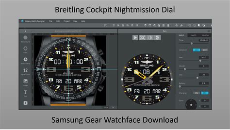 watch face gear s3 breitling|Download the Breitling Cockpit Nightmission Dial watchface.